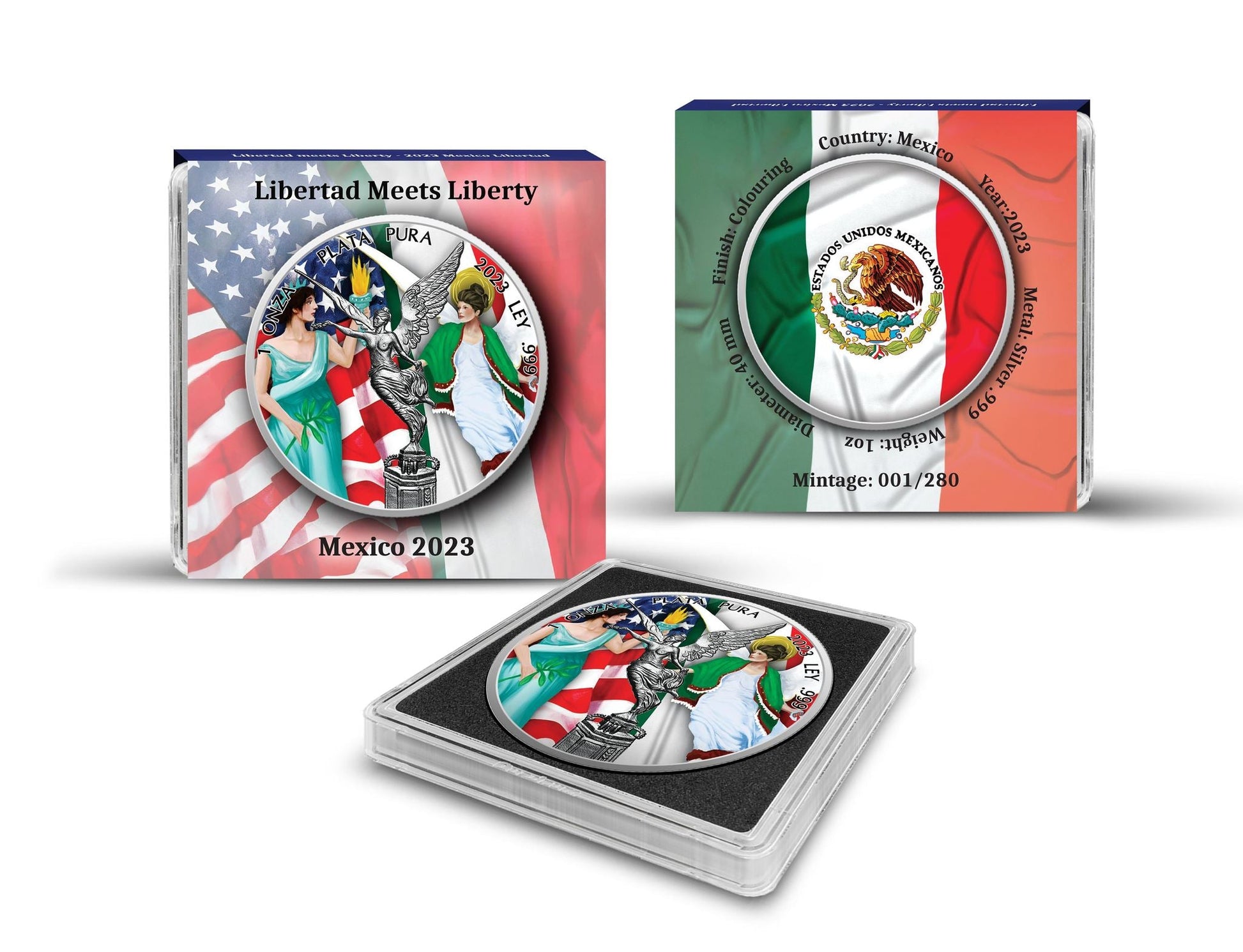 2023 Mexico Libertad Meets Liberty Edition 1 oz Silbermünze*