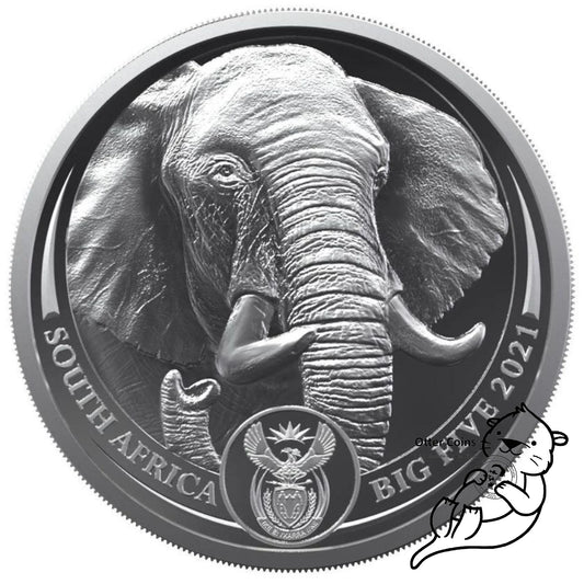 Big Five II Elefant 1 Oz Silbermünze 2021* Angebot