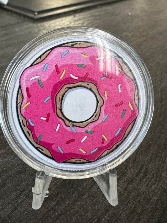 Chairman’s Pink Holed Donut - 1 oz Silber