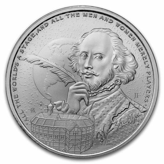 Icons of Inspiration William Shakespeare 1 oz Silbermünze