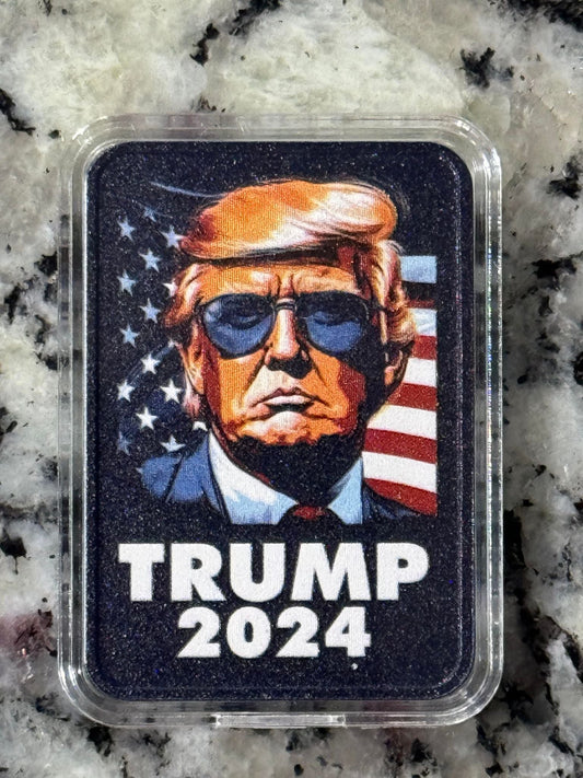 Trump 2024 1 oz Silberbarren - 100 mintage w/Capsule & COA