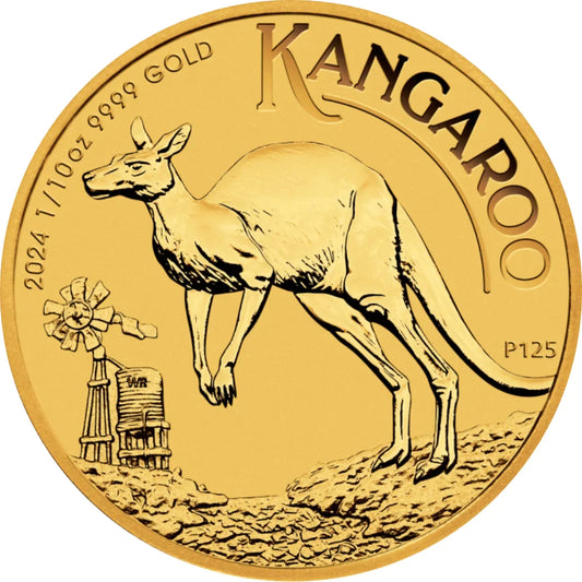 1/10 oz Goldmünze Australien Känguru 2024**