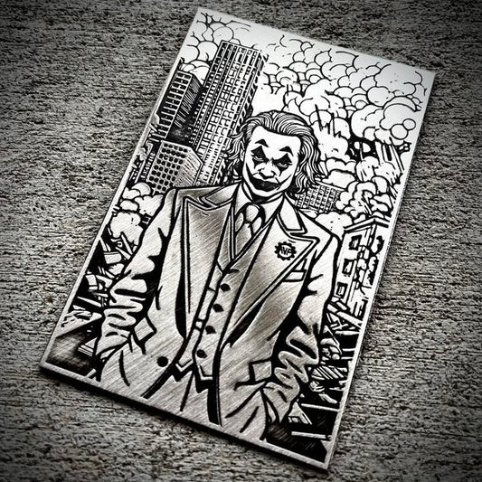1oz Silberbarren - Karte Joker