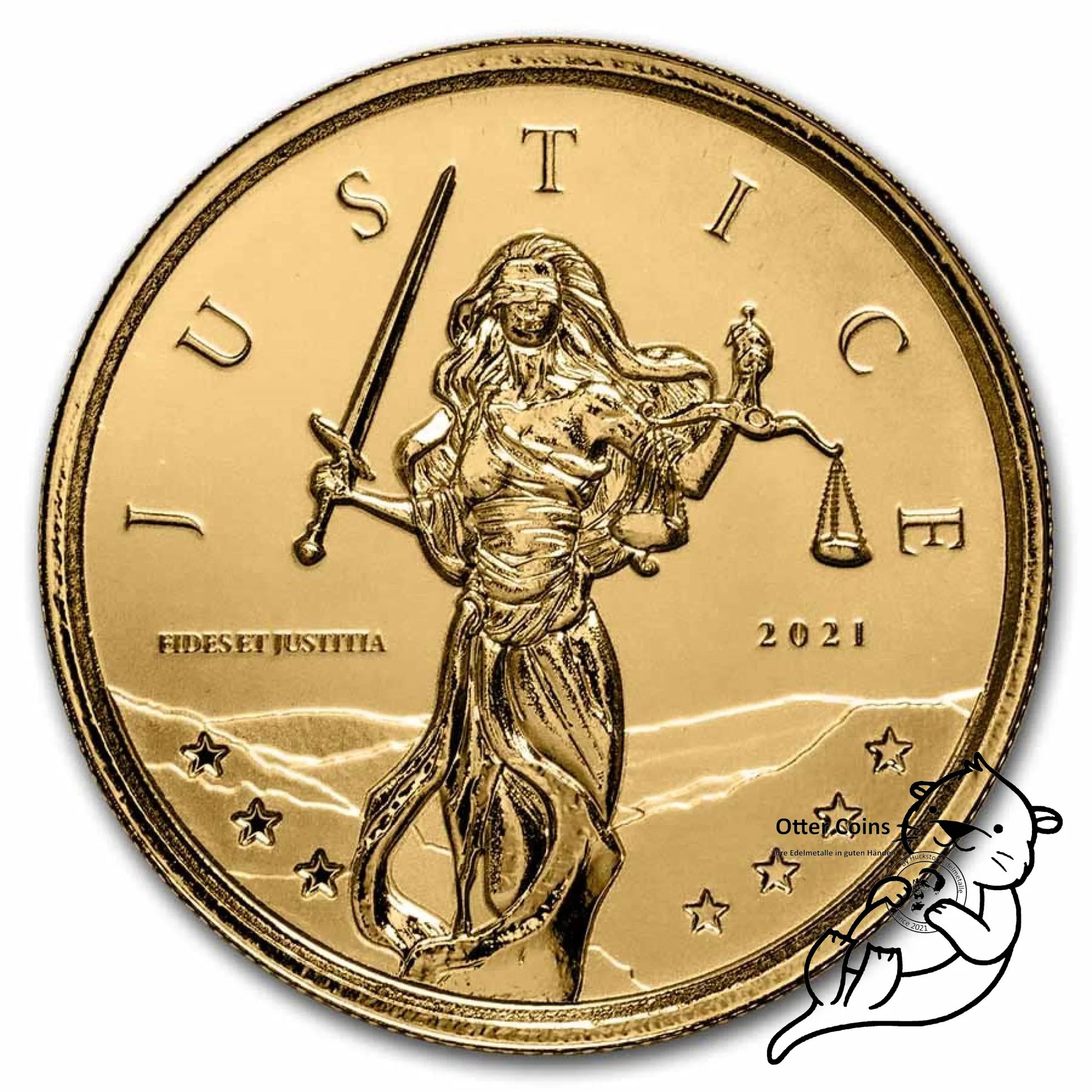Gibraltar Lady Justice 2021 1oz Gold**