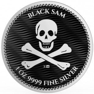 2024 1oz Niue $2 NZD Black Sam- Jolly Roger Series