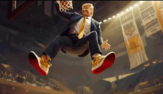 2024 Trump Dunks MAGA Gold Sneakers AmEx Business Edition 1
