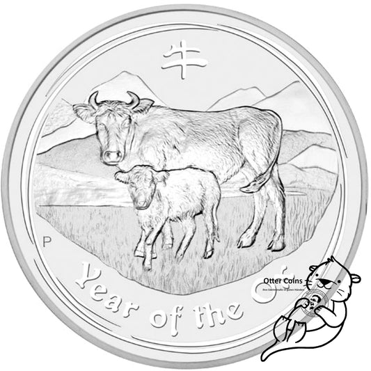 1 oz Silbermünze Australien Lunar II Ochse 2009*