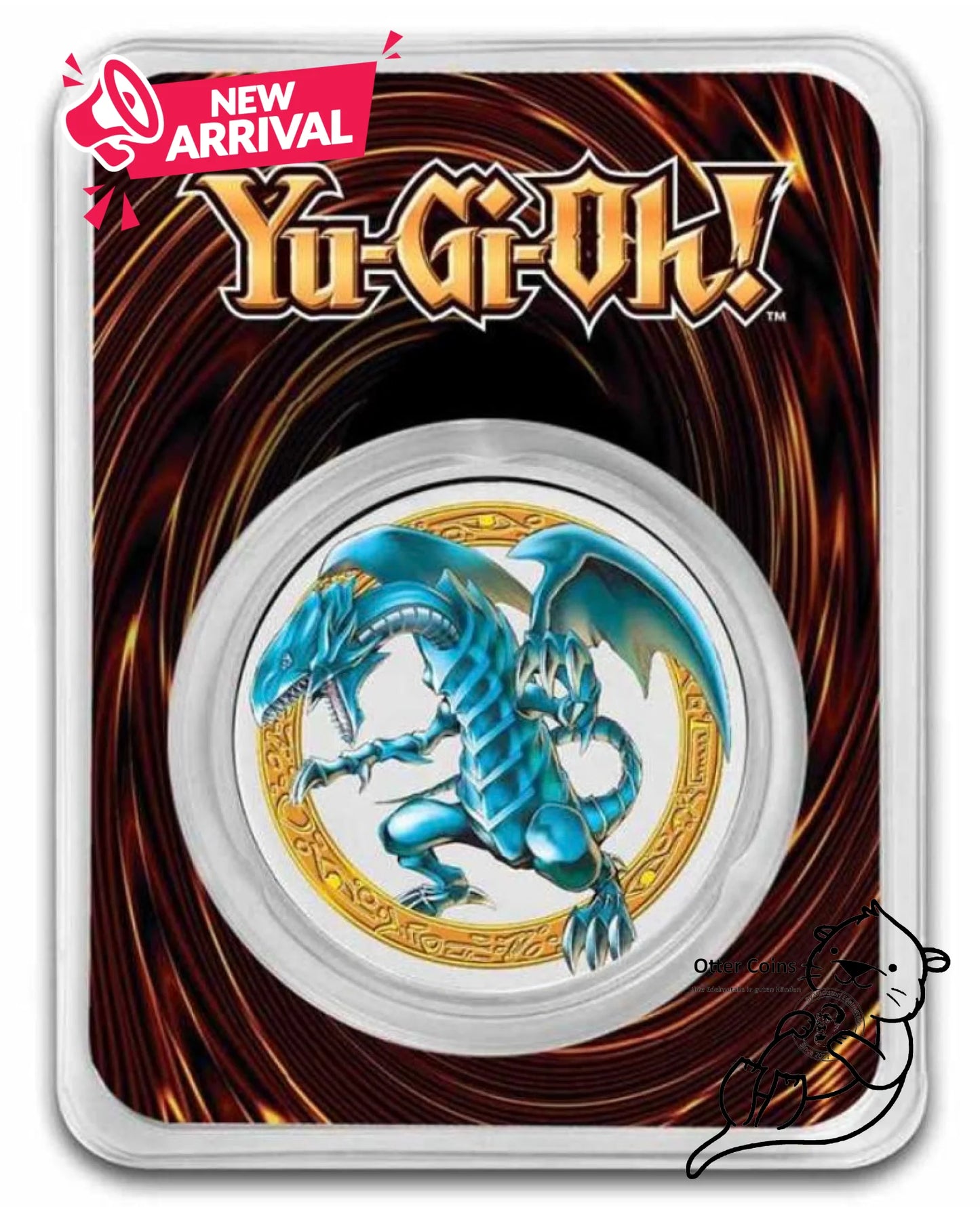 Niue Yu-Gi-Oh! Blue Eyed Dragon 1 Oz Silbermünze 2023*
