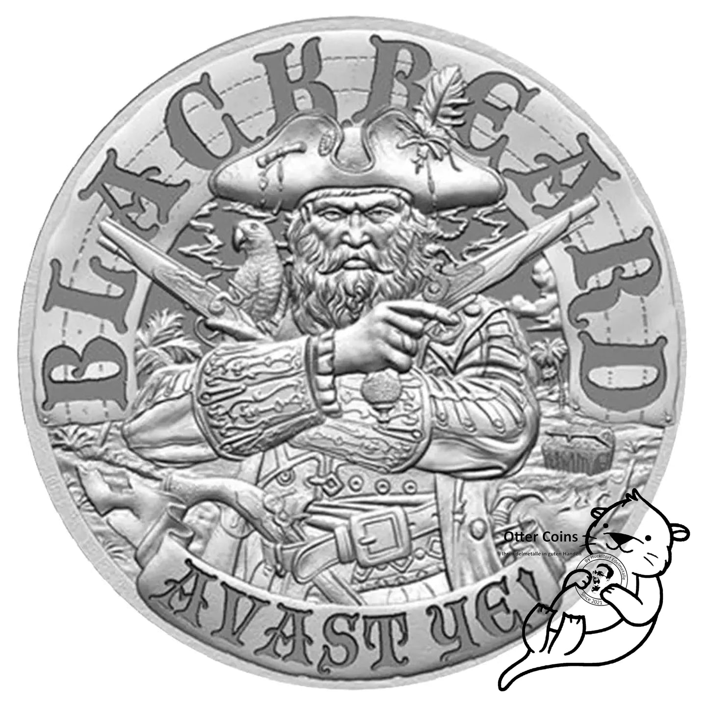 Blackbeard 1oz Silbermünze