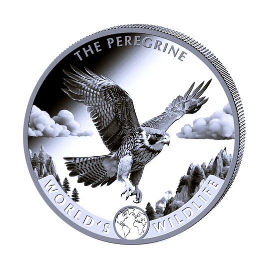 World’s Wildlife Falcon Silbermünze 20 Francs 2024*