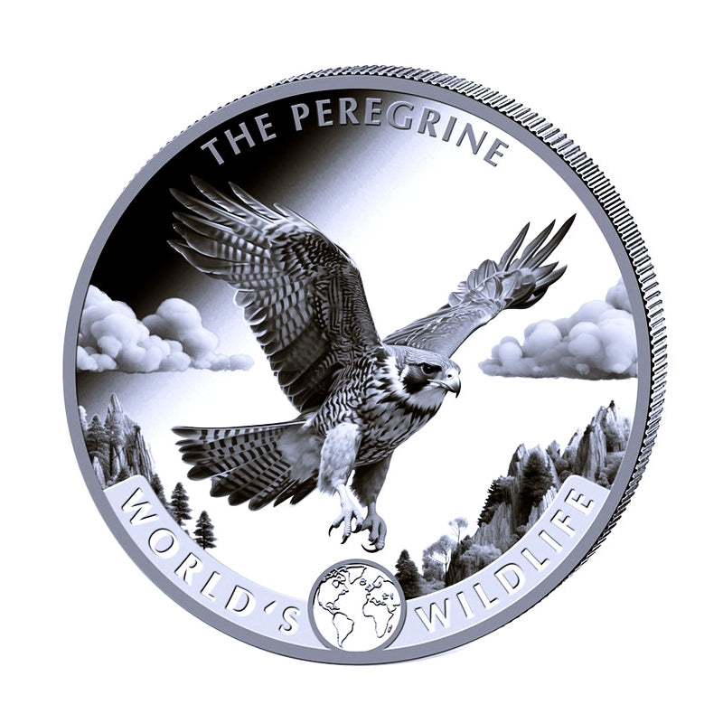World’s Wildlife Falcon Silbermünze 20 Francs 2024*