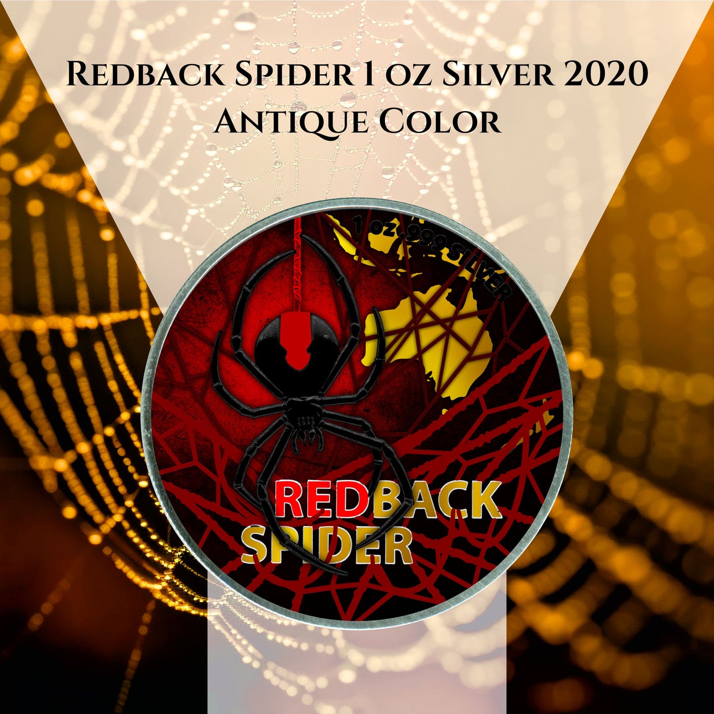 Australian Most Dangerous Redback Spider 2020 1oz