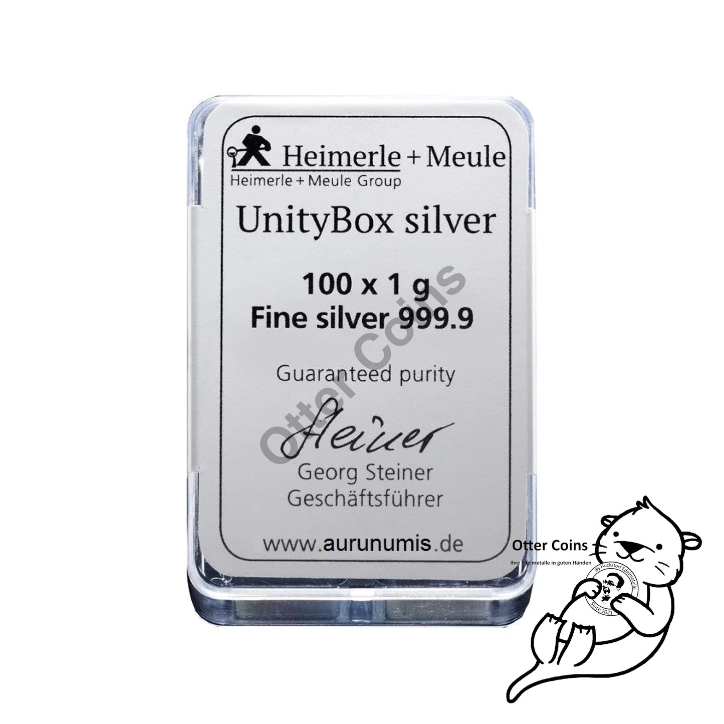 Unitybox Heimerle und Meule - 1 g Ag999.9 Silberbarren**