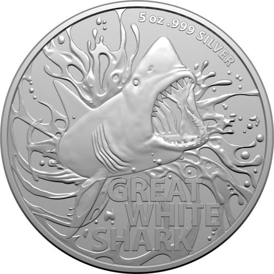 Australian Most Dangerous Great White Shark 2022 5oz