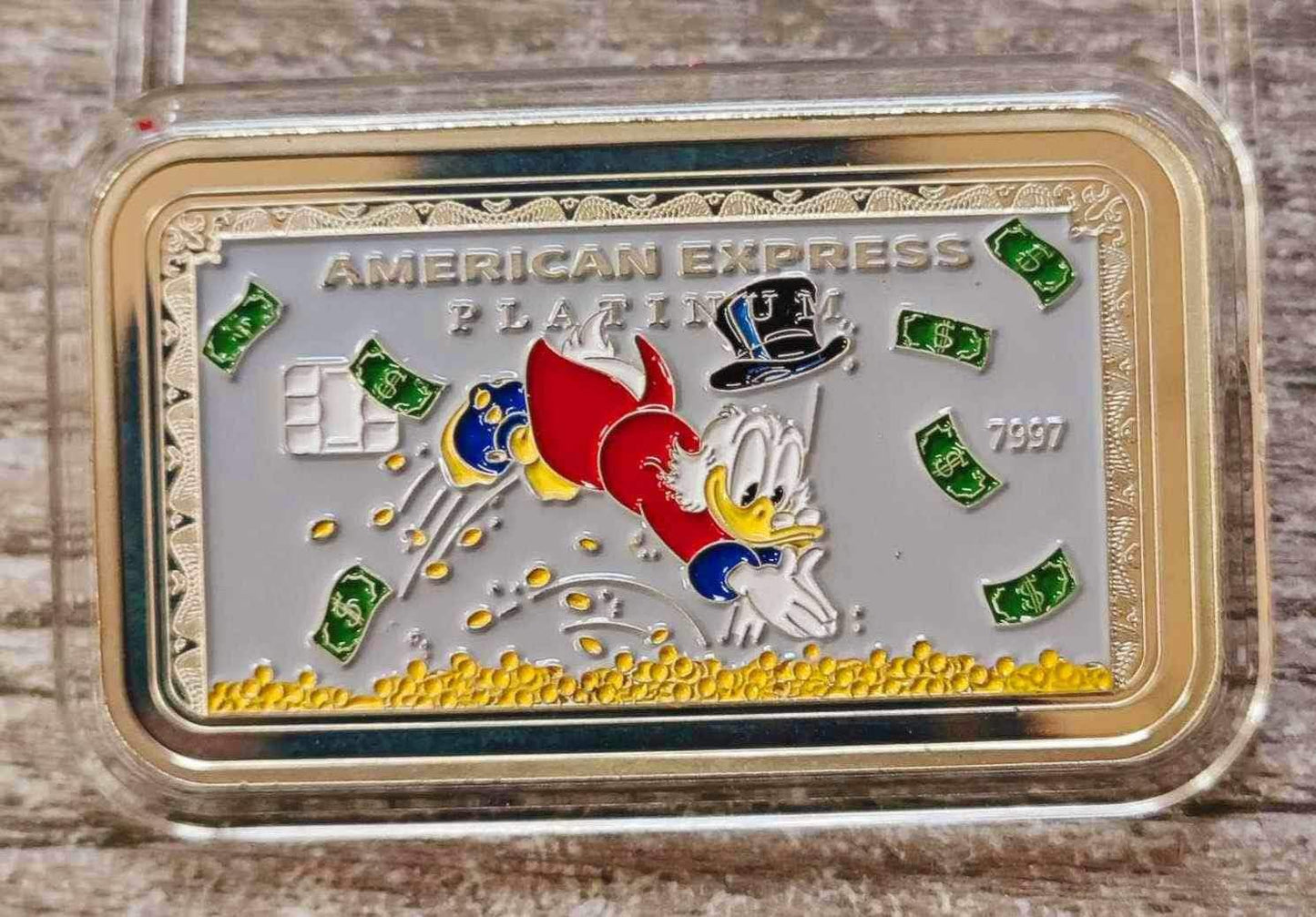 Diving Duck - American Express Card Bar - 1 oz Silberbarren