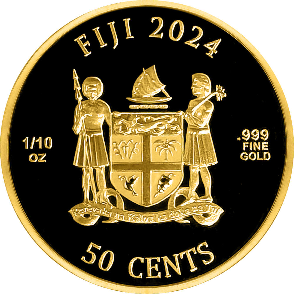 Fiji CATS 2024 1/10 oz Goldmünze**