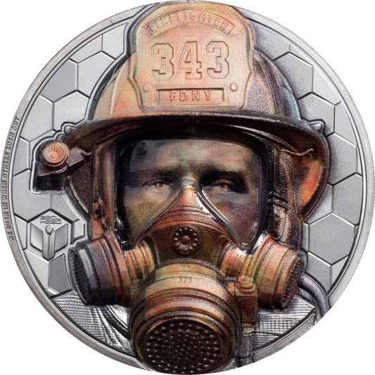 Firefighter – Real Heroes 3 oz Silbermünze 2021*