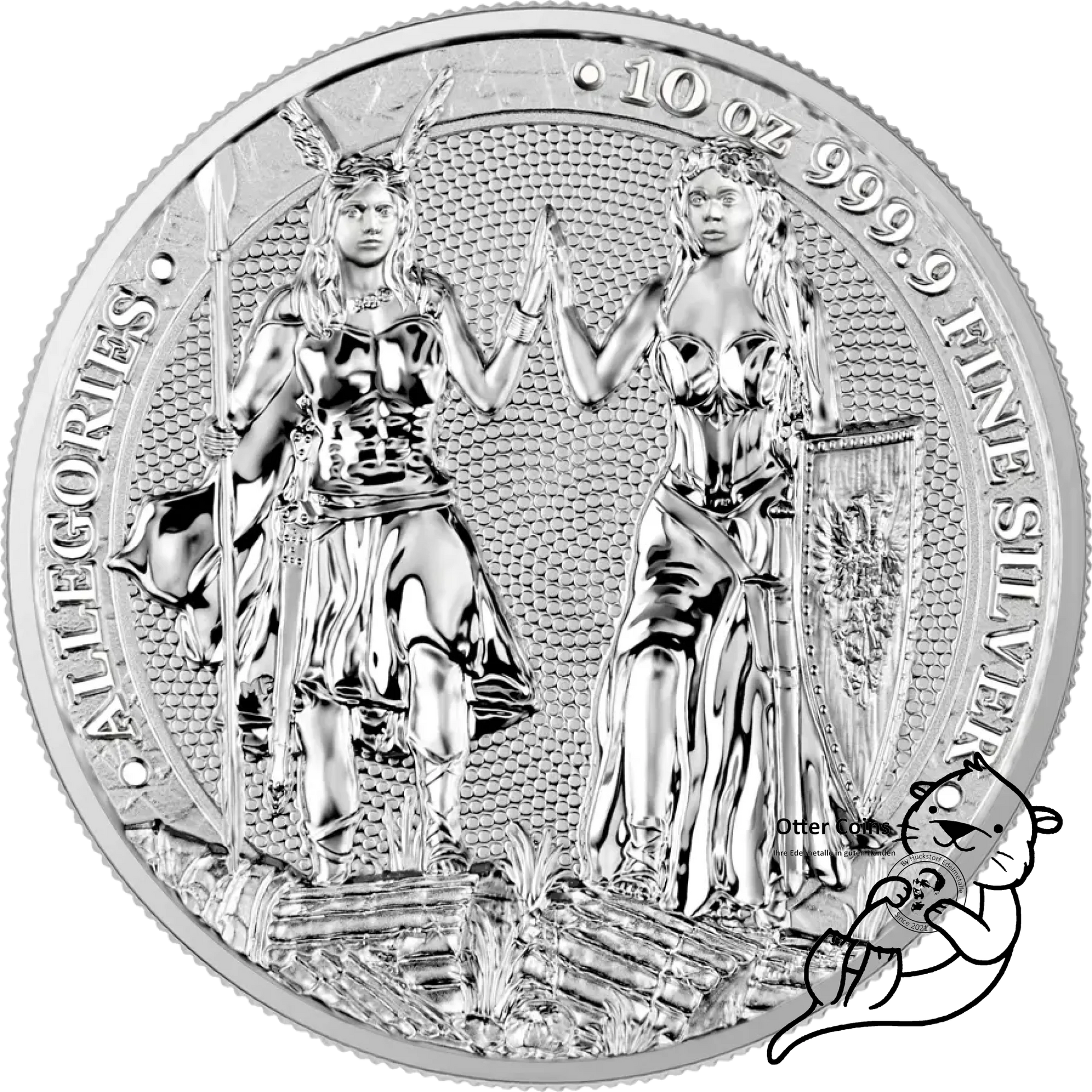 Germania Mint Allegories Galia & Germania 10 Oz Silbermünze