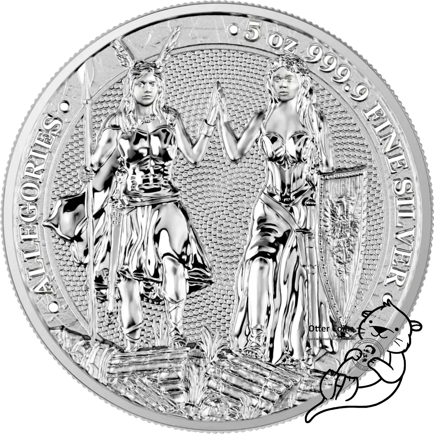 Germania Mint Allegories Galia & Germania 5 Oz Silbermünze