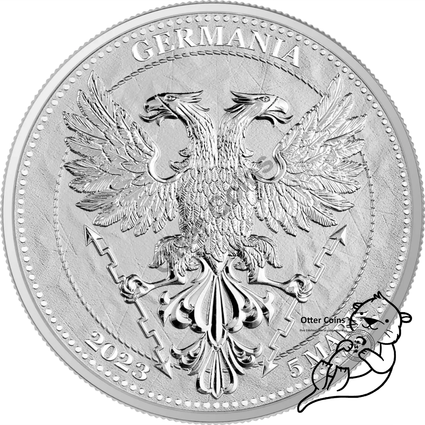 Germania Mint Buchen Leaf 1 Oz Silbermünze 2023