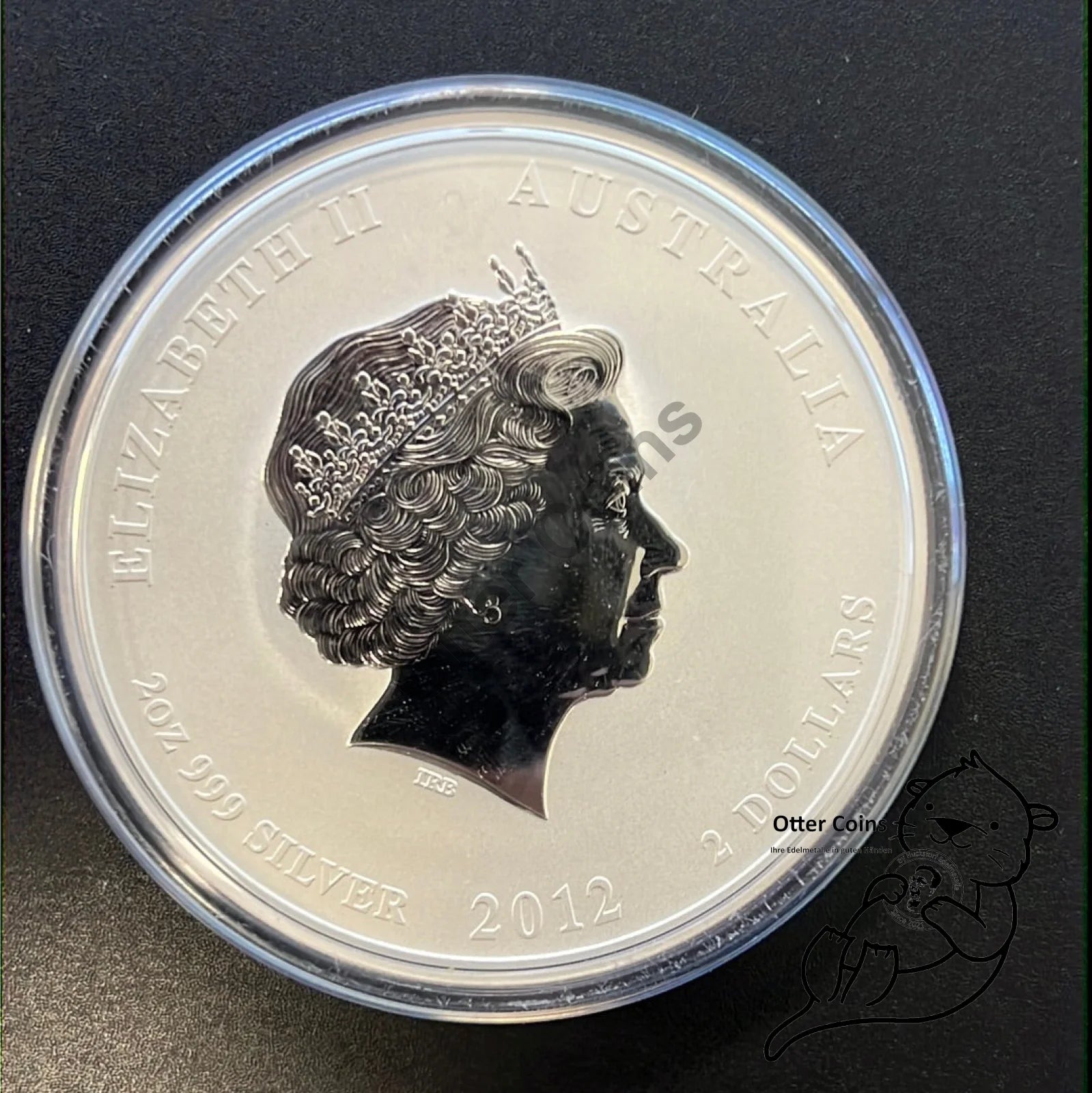 2 oz Silbermünze Australien Lunar II Drache 2012*