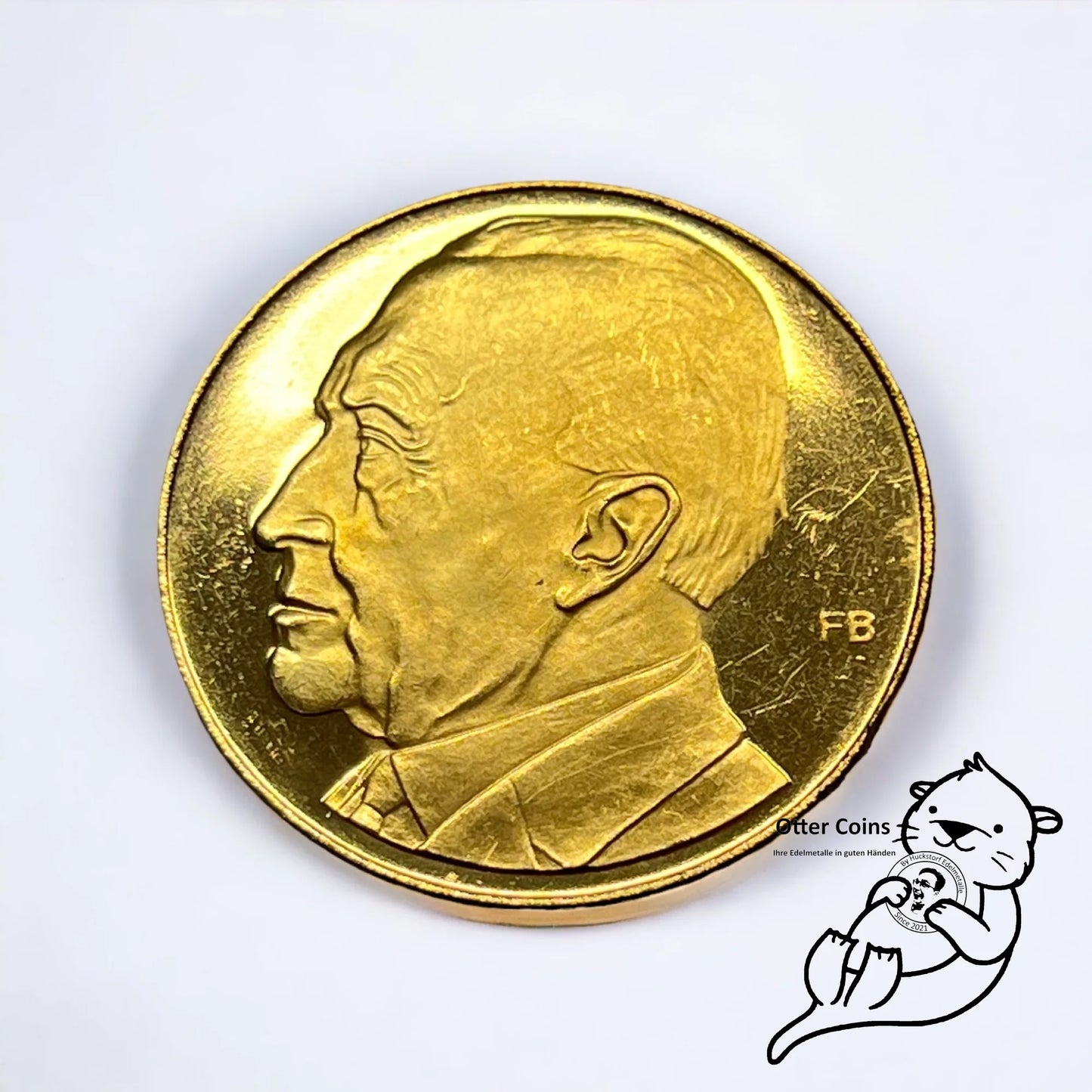 Konrad Adenauer 1966 zum 90. Geburtstag Goldmünze**