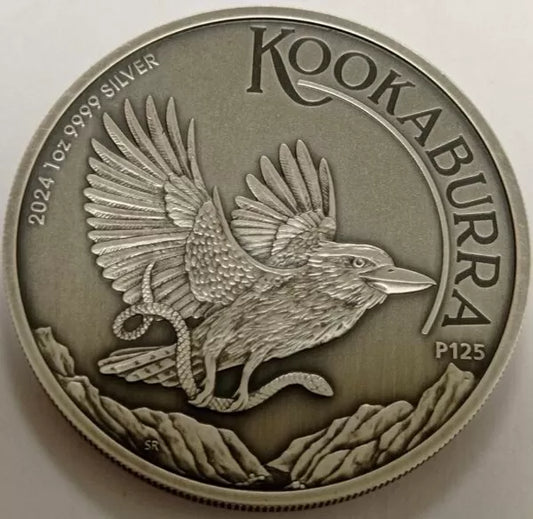 Kookaburra 2024 1 oz Silber Antik*