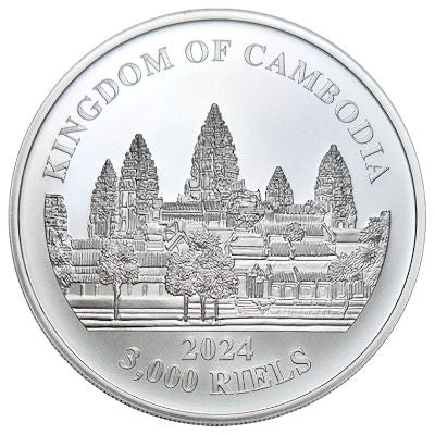 Lost Tigers of Cambodia 2024 1 oz Silber* - Silber