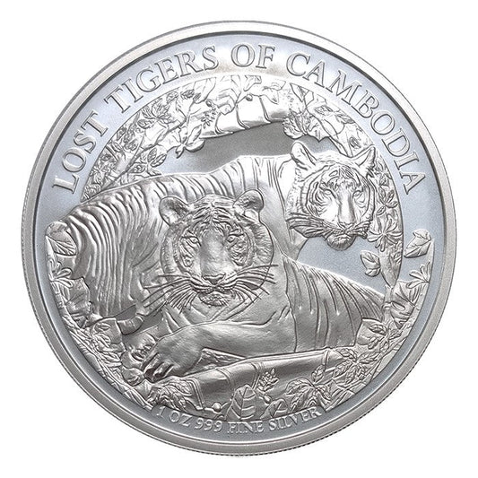 Lost Tigers of Cambodia 2024 1 oz Silber* - Silber