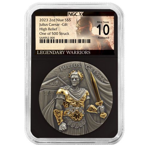 MS 10 USA - Legendary Warriors - Julius Caesar Ag999 2 Oz
