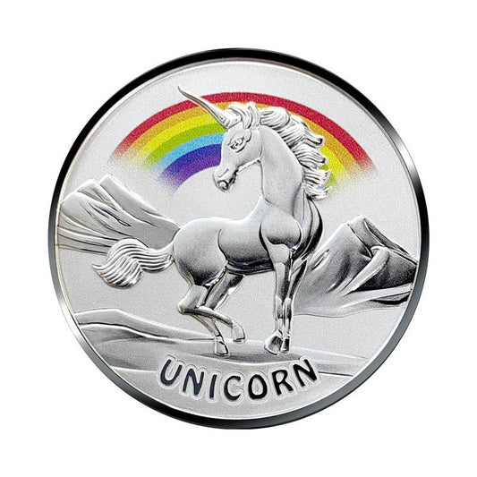 Mystical Creatures Unicorn Color 1oz Silber*