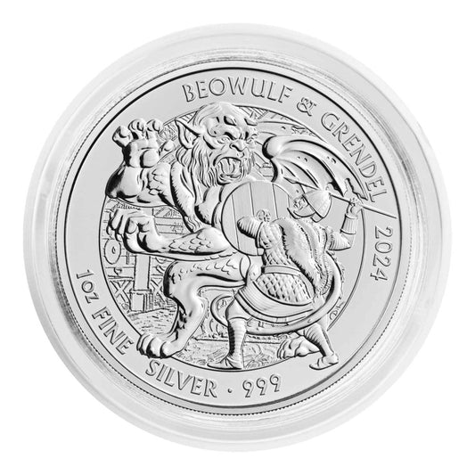 Myths and Legends Beowulf and Grendel Silbermünze 1 oz 2024*