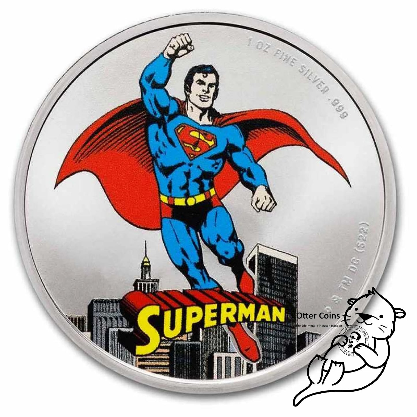 Samoa Superman™ 1 Oz Silbermünze 2023 Coincard*