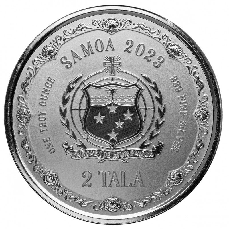 Samoa Pacific Mermaid 2023 1 oz Silber PL*