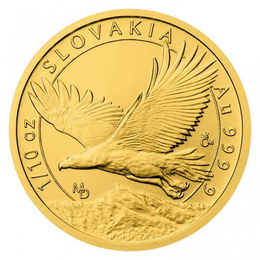 Slovakia Eagle 1/10 Oz Goldmünze 2023**