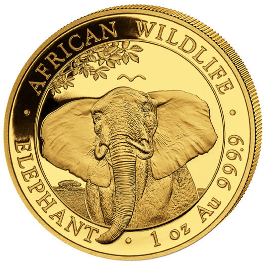 Somalia Elefant 1 oz Goldmünze 2021**