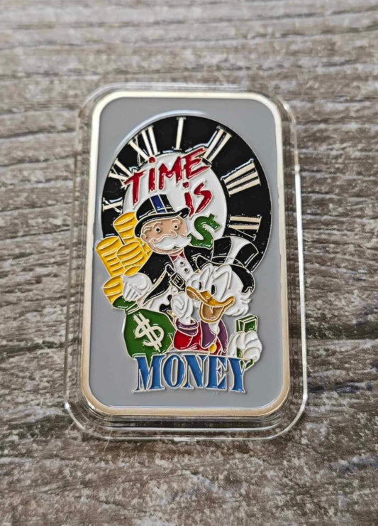 Time is Money 1 oz Silberbarren - 200 mintage w/Capsule &