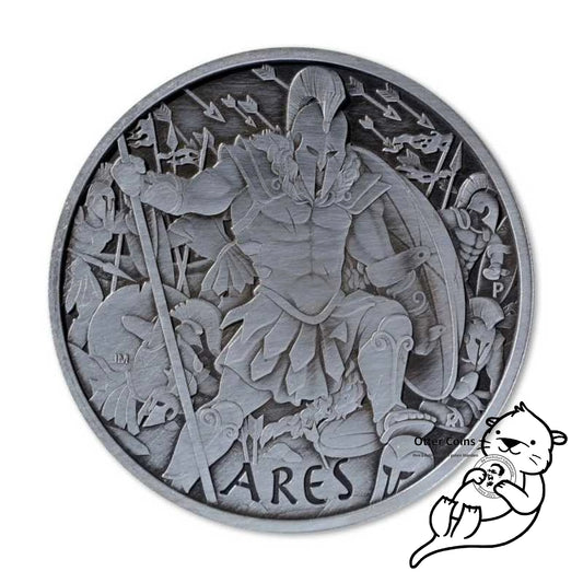 Gods of Olympus Ares Antik Silbermünze 1 oz 2023*