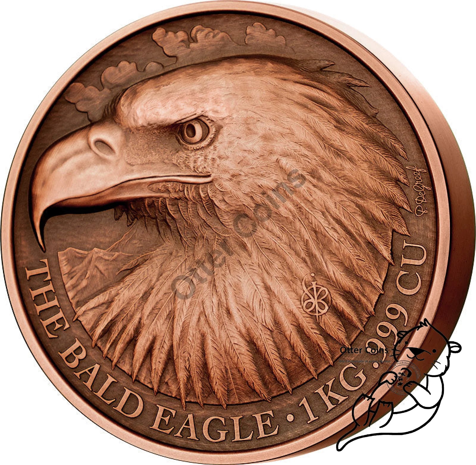 Bald Eagle 1 kg Kupfermünze