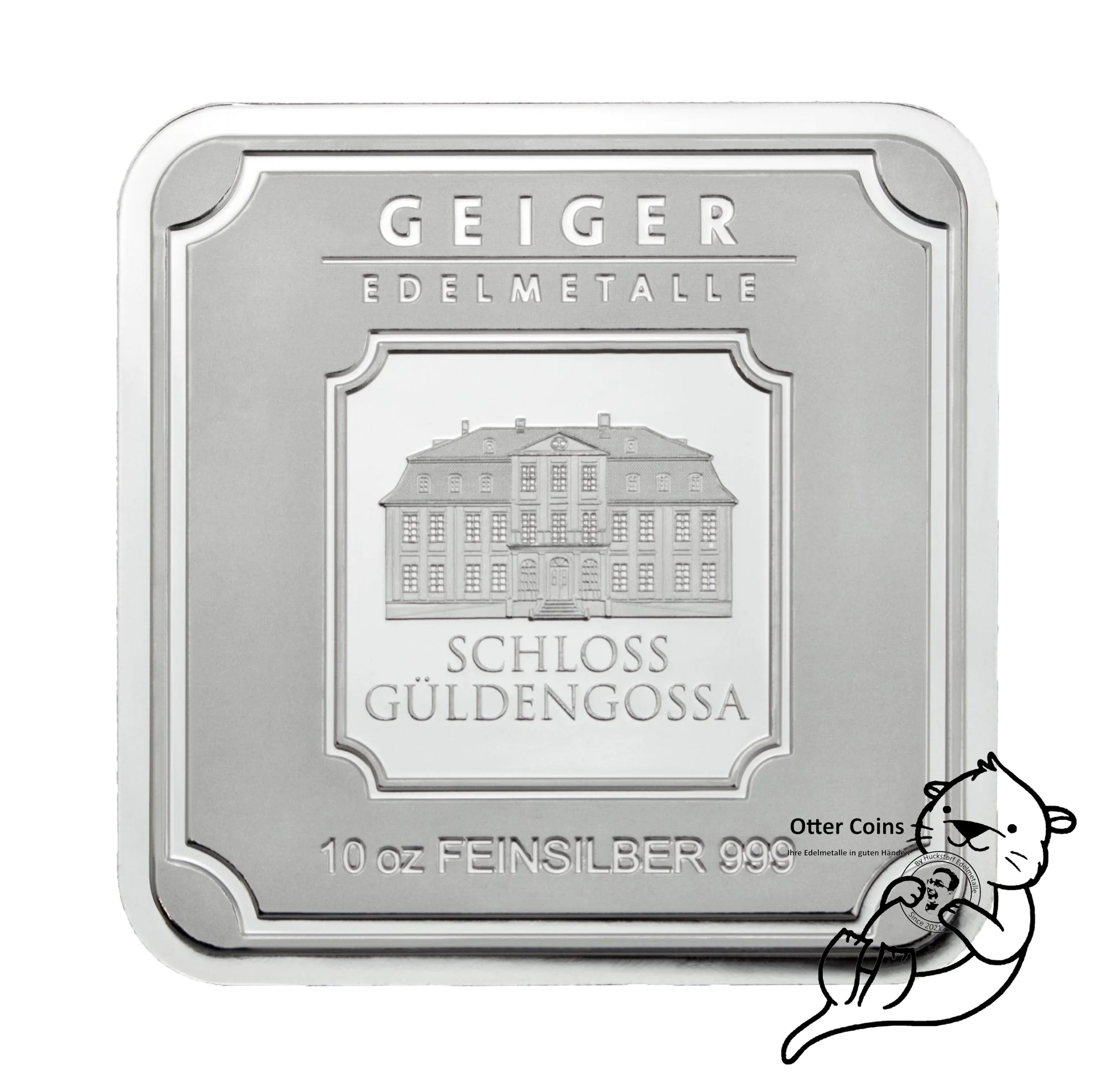 Silberbarren Geiger original - 10 oz.999 quadratisch