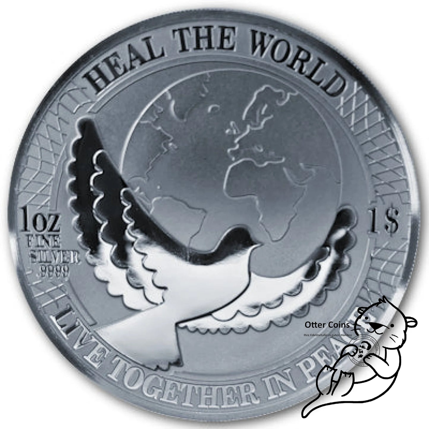 Cook Island Friedensunze 2022 1oz Silbermünze*