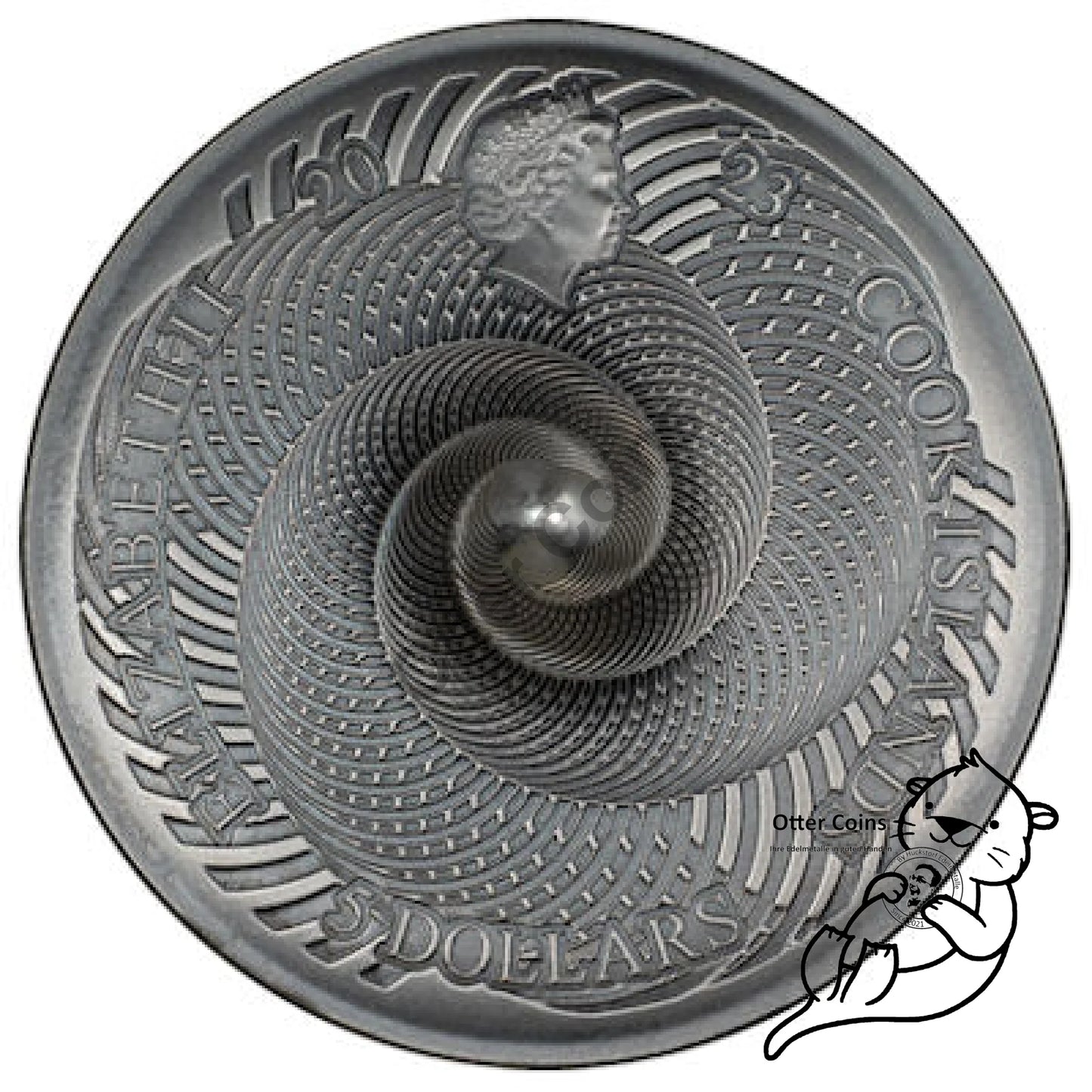Spinning Coin 2023 1oz Silber Antik Finish*