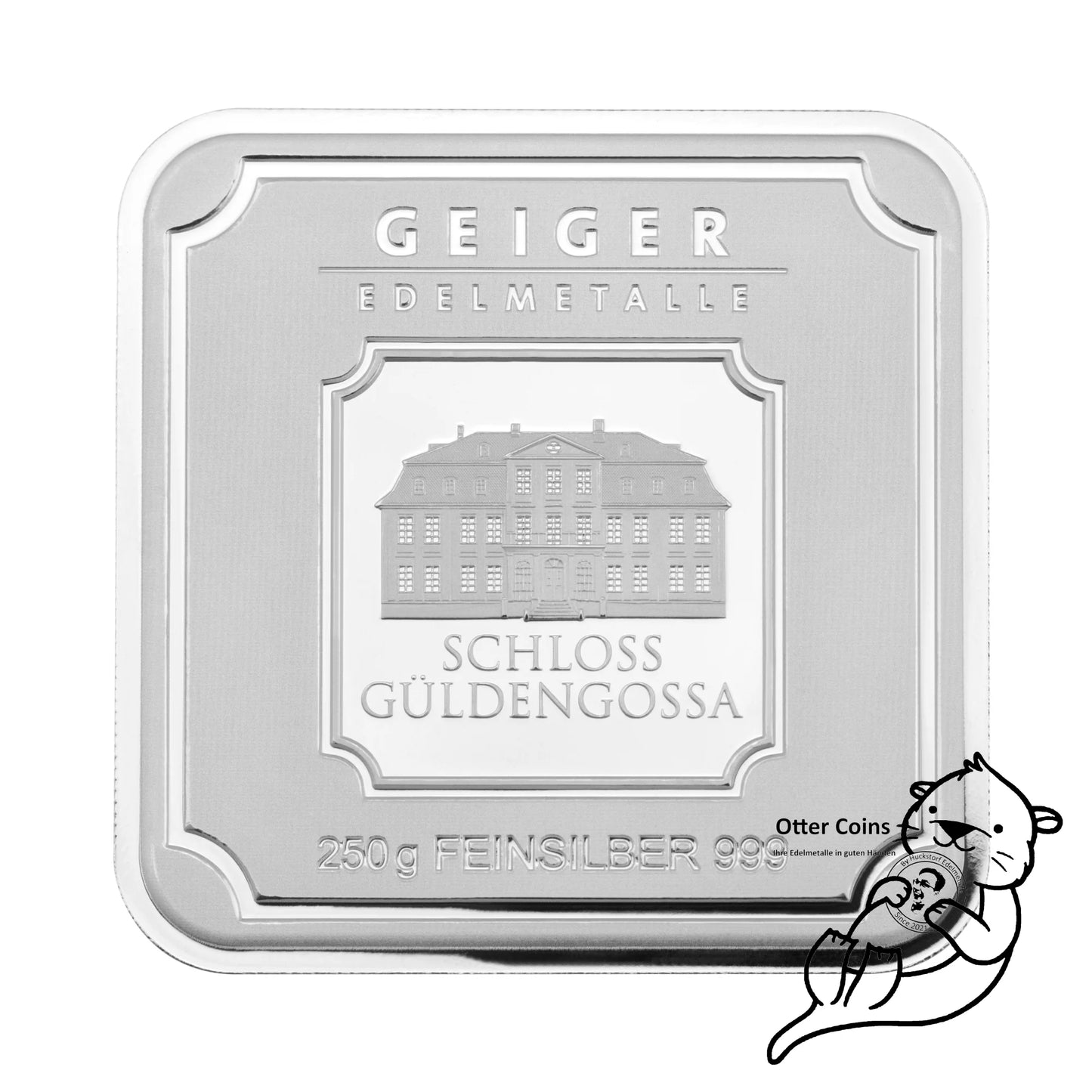 Silberbarren Geiger original - 250 g.999 quadratisch