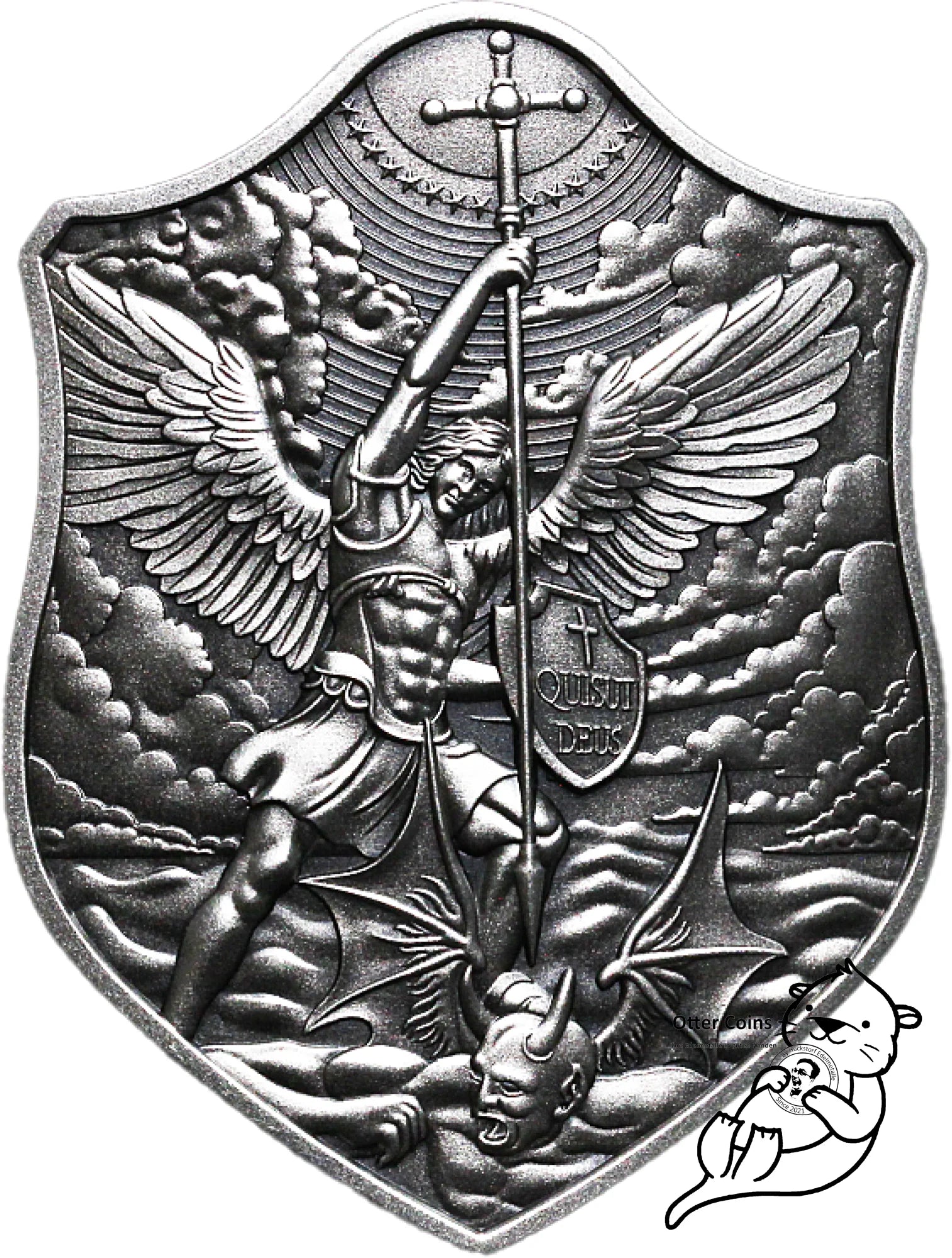 Shield of St Michael Silver Stacker 2 Oz