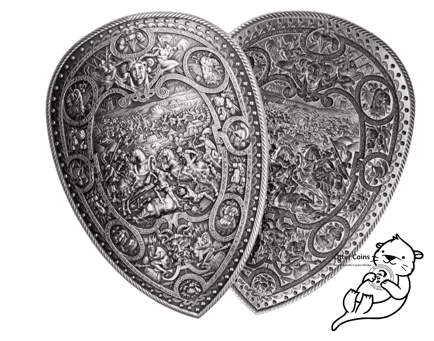 Shield of Henry II. Stacker 2 Oz Silberbarren