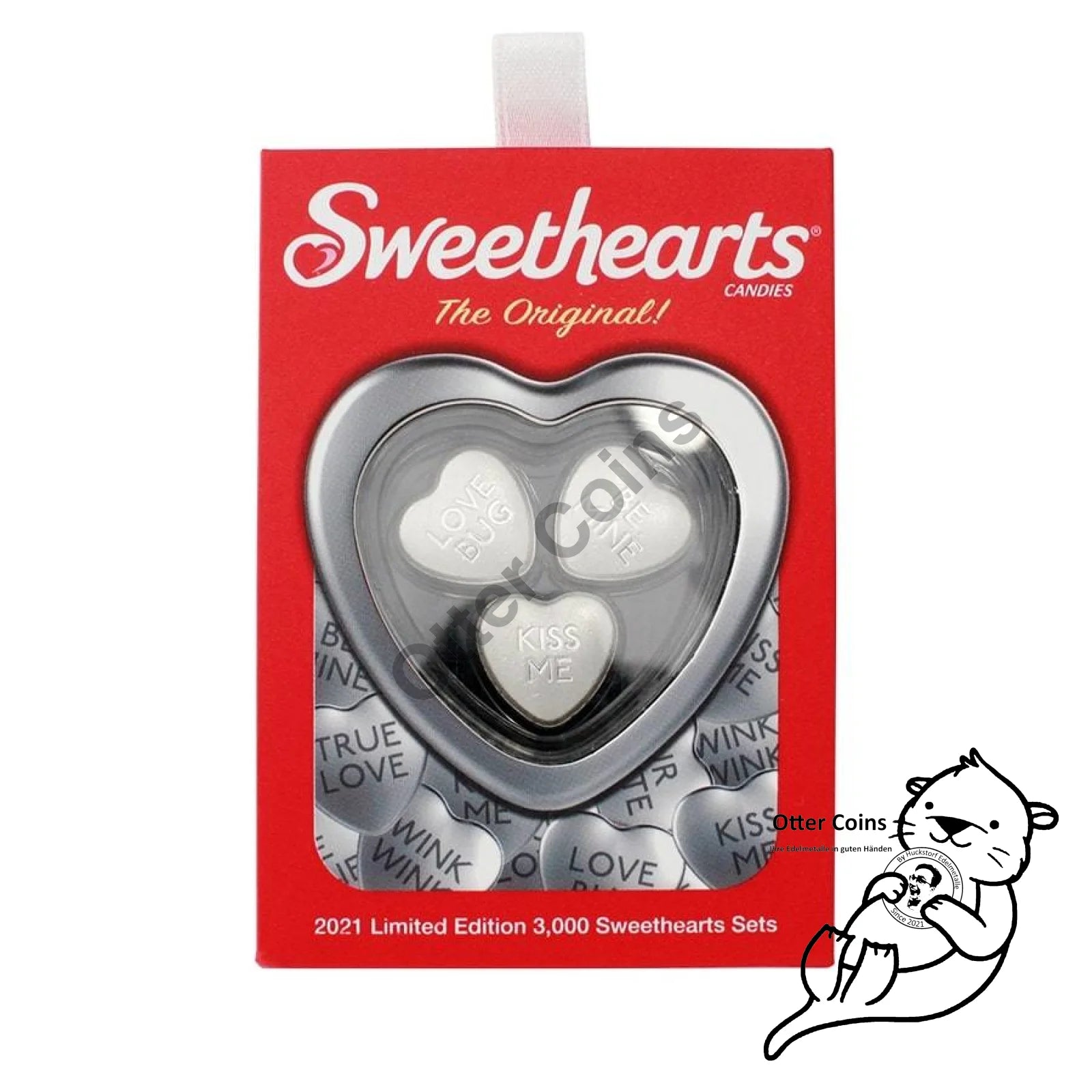 30 gram Sweethearts Candy PAMP Suisse 3-Heart Set
