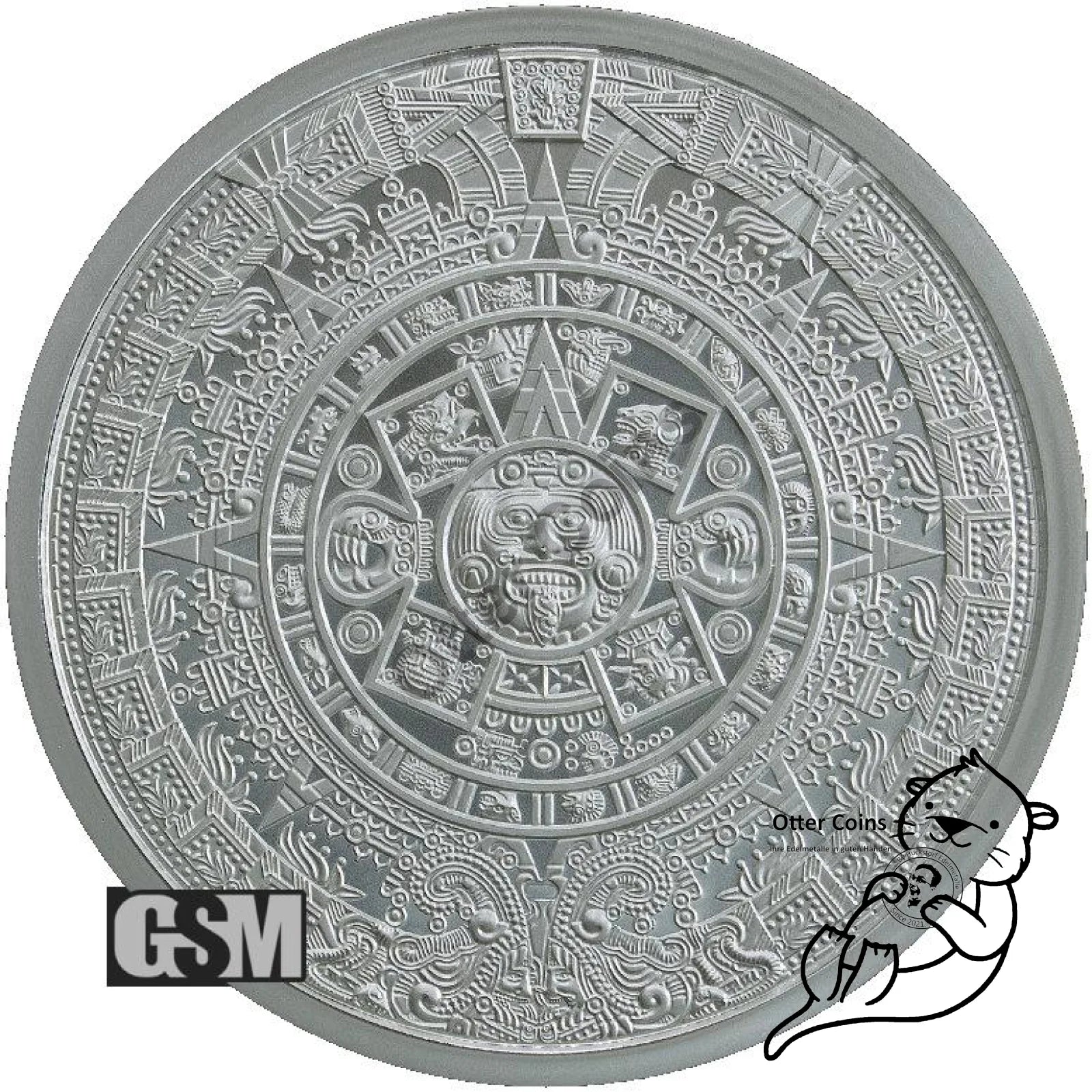 Aztekenkalender 1/2 oz Silbermünze