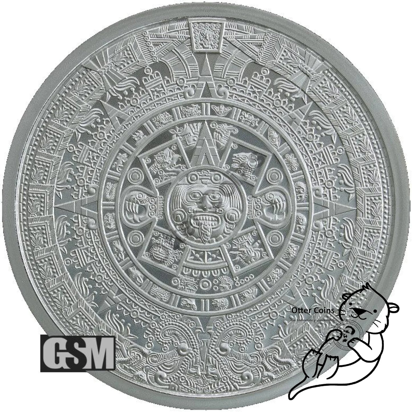 Aztekenkalender 5 oz Silbermünze