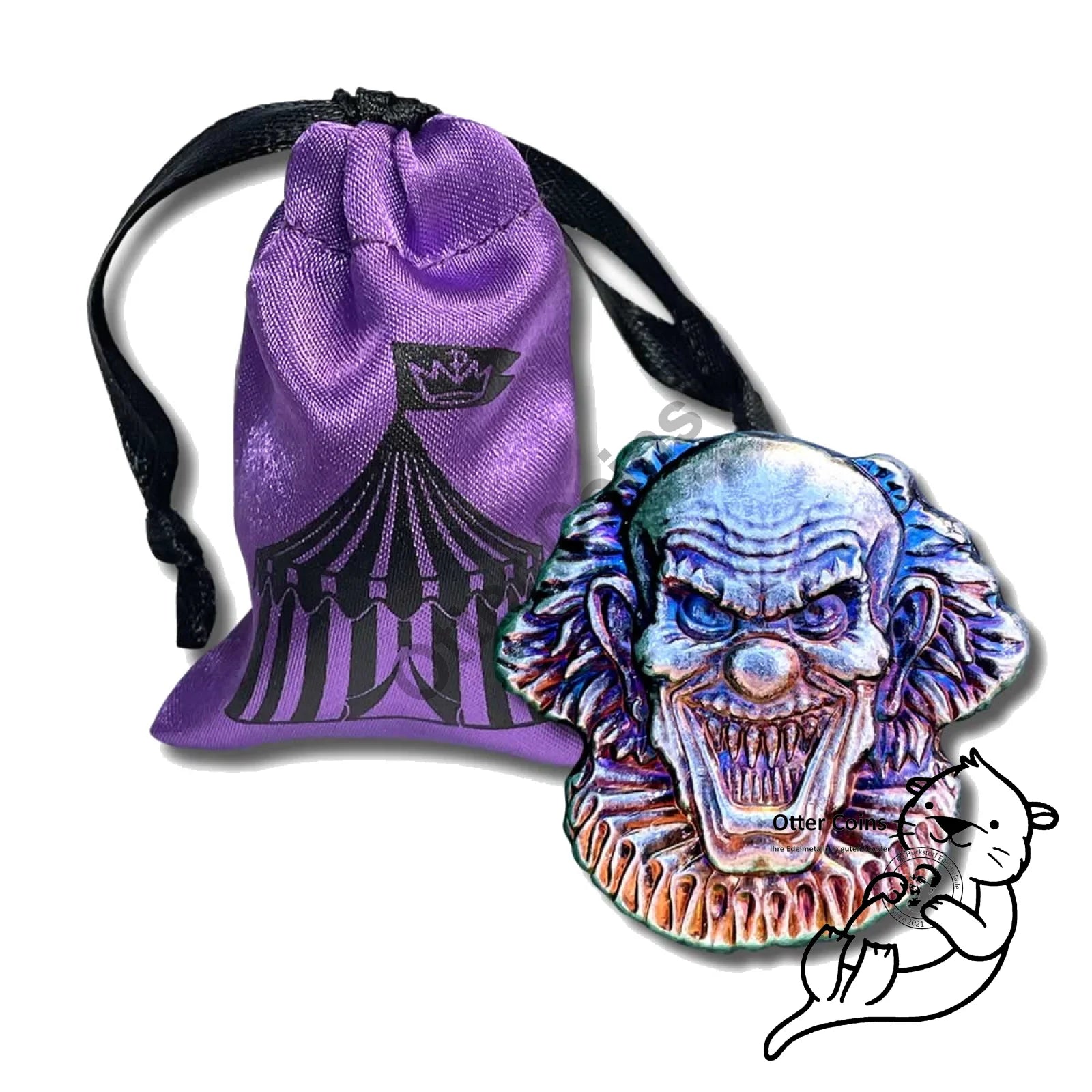 2 oz.999 Fine Silver Evil Clown with Gift Bag
