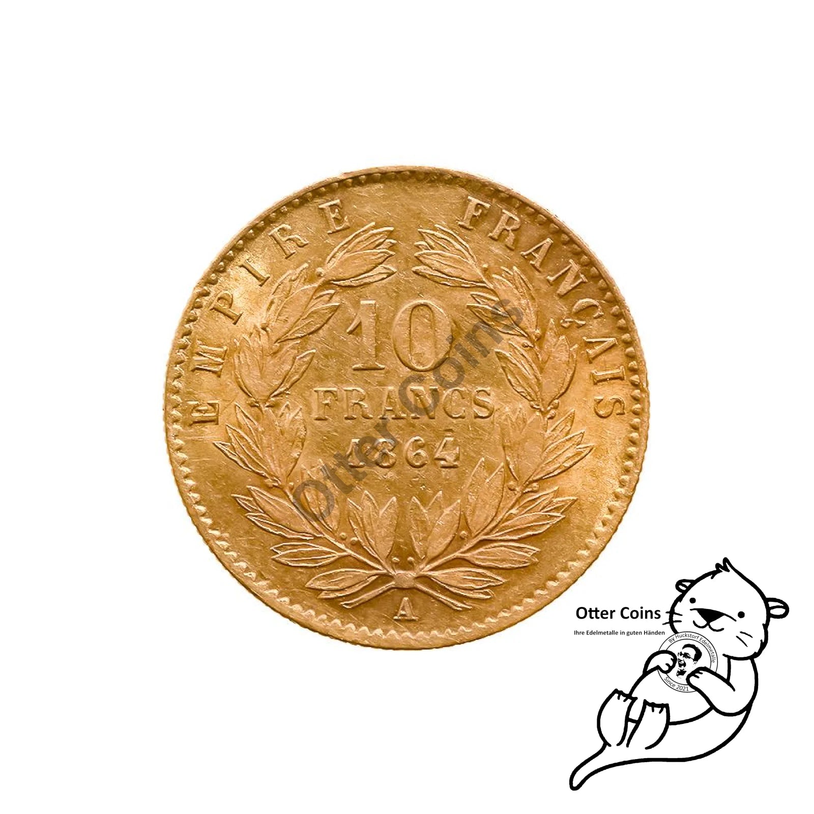 10 Französische Francs Gold**